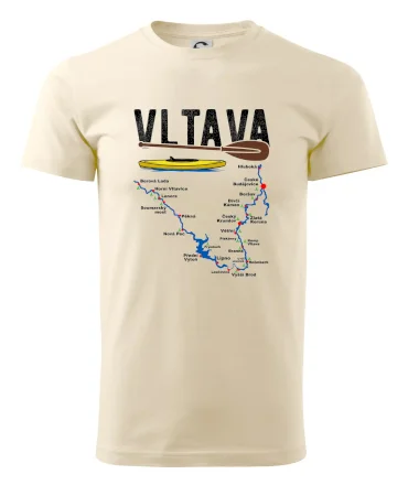 Mapa řeky Vltavy