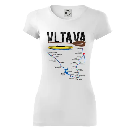 Mapa řeky Vltavy