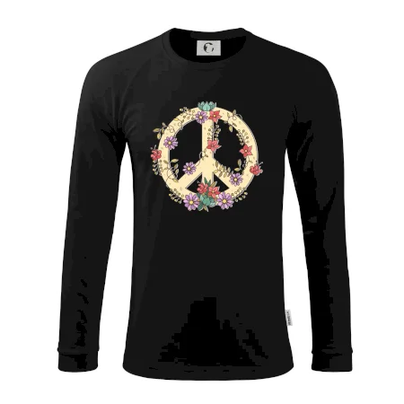 Peace symbol pískový