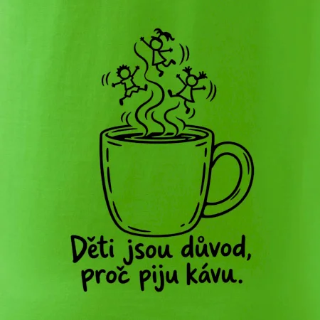 Děti jsou důvod, proč piju kávu
