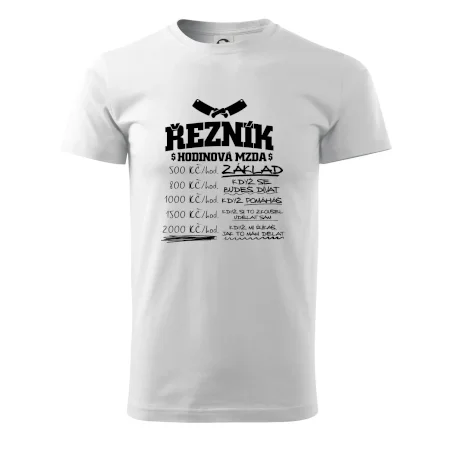 Hodinová mzda řezník