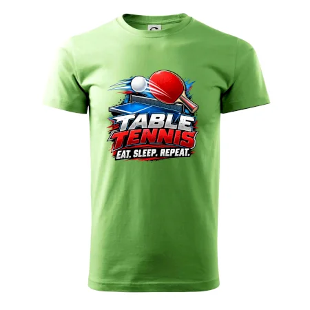 Stolní tenis pálka a míček eat sleep repeat