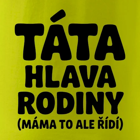 Táta - hlava rodiny  (máma to,  ale řídí)