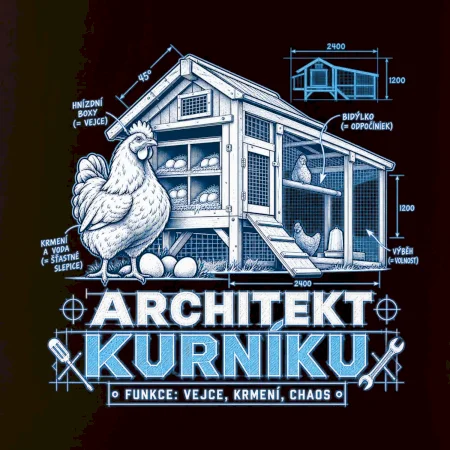 Architekt kurníku technický výkres