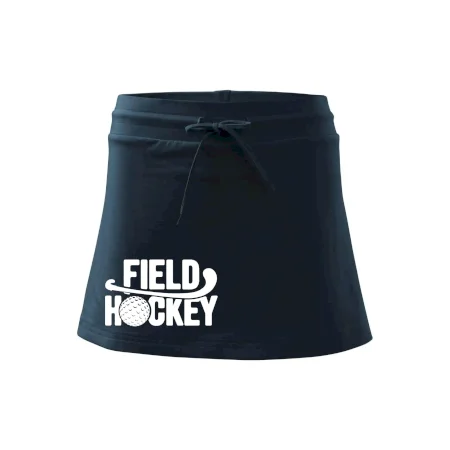 Field hockey míček a nápis