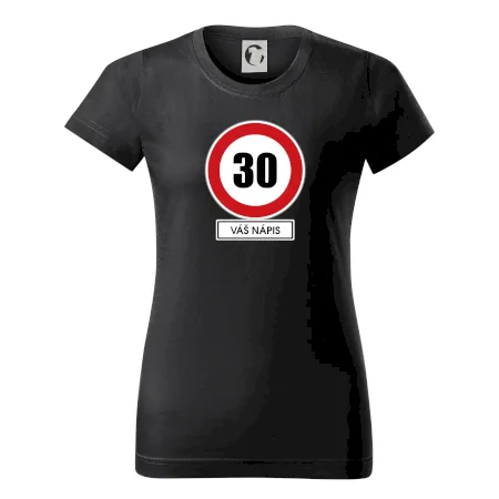 Dopravní značka - rychlost 30 - váš nápis