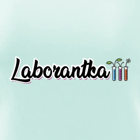 Laborantka a zkumavky