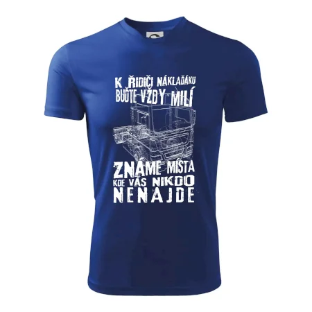 K řidiči náklaďáku buďte vždy milý