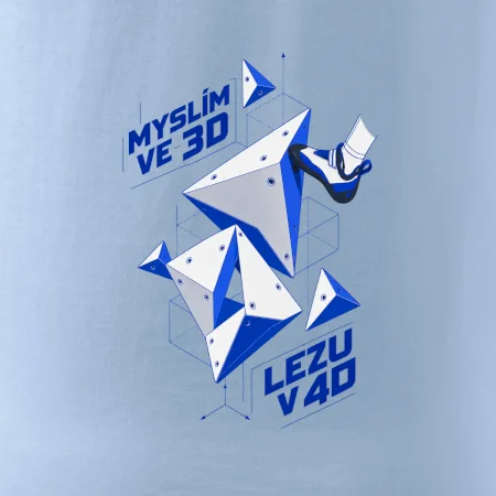Bouldering myslím ve 3d lezu v 4d