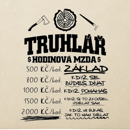 Hodinová mzda truhlář