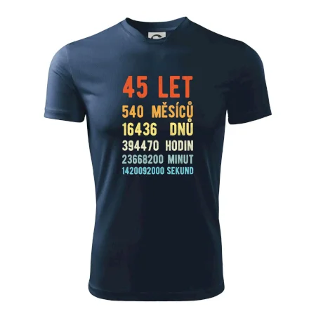 Narozeniny 45 přepočet času