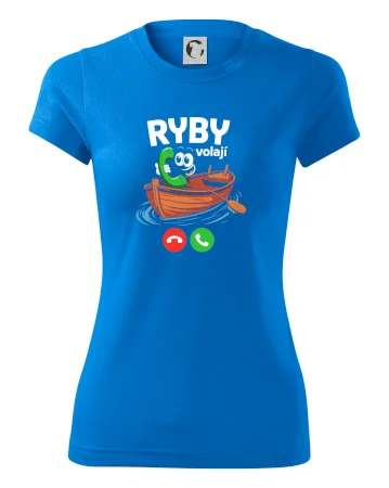 Karikatura ryby volají