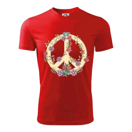 Peace symbol pískový