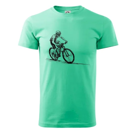 MTB kreslený cyklista