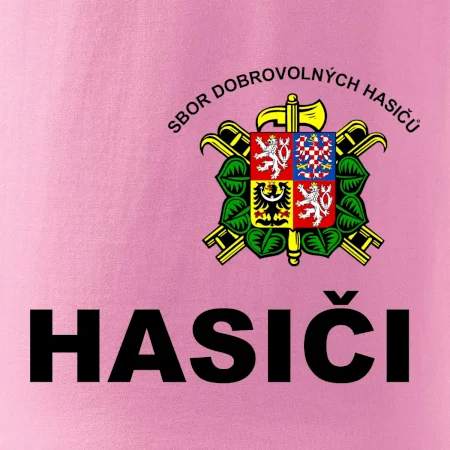 SDH znak + nápis + nápis hasiči na zádech
