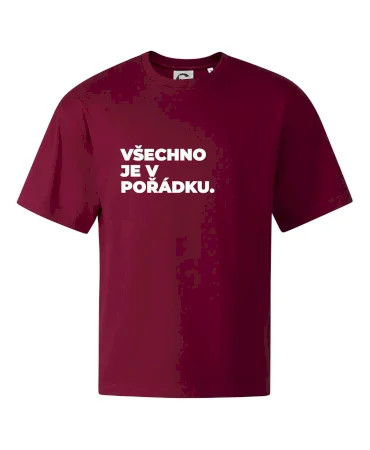 VŠECHNO JE V POŘÁDKU.