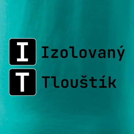 IT Nápis Izolovaný Tlouštík