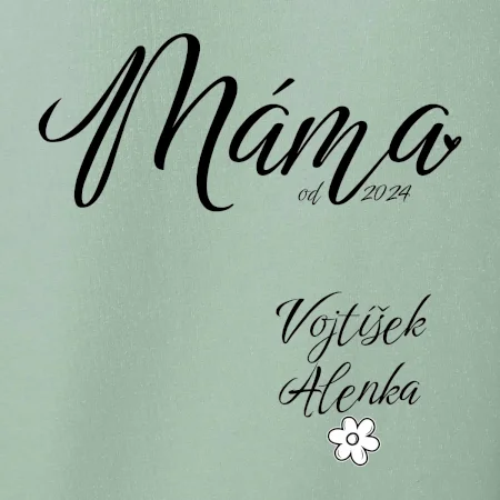 Máma od roku + jména dětí dole vlevo