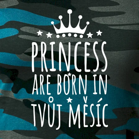 Princesses are born in (vlastní nápis měsíc narození)