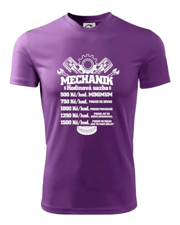 Mechanik - hodinová sazba