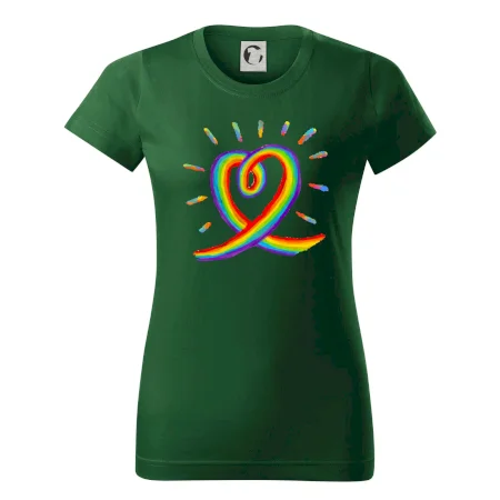Srdce pride duha kreslená