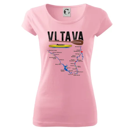 Mapa řeky Vltavy