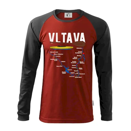 Mapa řeky Vltavy