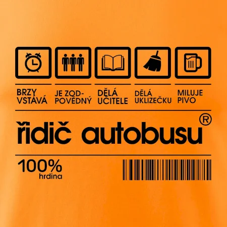 Čárový kód řidič autobusu