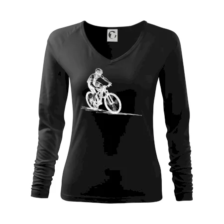 MTB kreslený cyklista