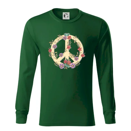 Peace symbol pískový