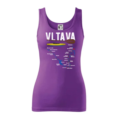 Mapa řeky Vltavy