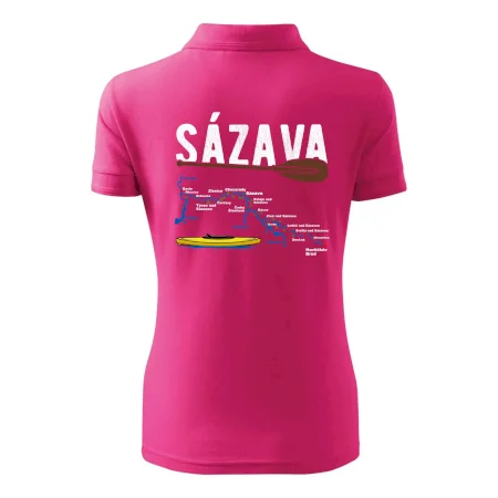 Mapa řeky Sázavy