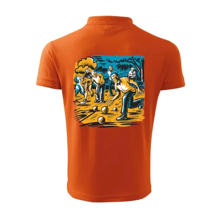 Petanque hra - modro oranžová