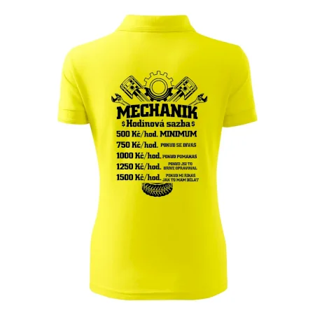 Mechanik - hodinová sazba