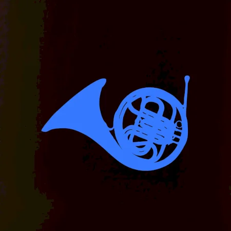Blue French Horn