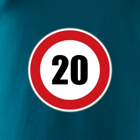 Dopravní značka - omezení rychlosti 20