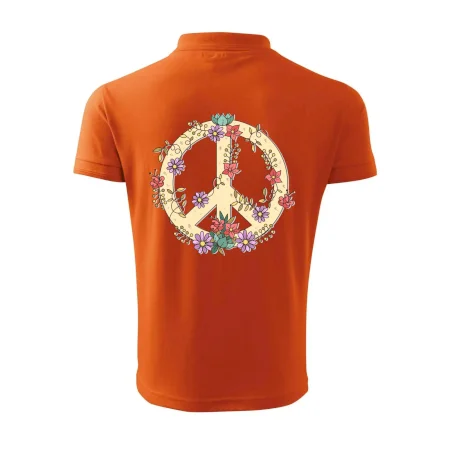 Peace symbol pískový