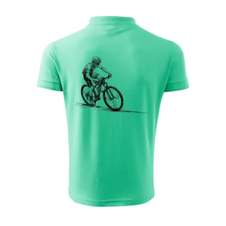MTB kreslený cyklista