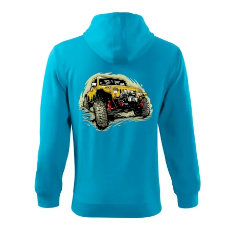Žlutý offroad s navijákem
