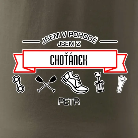 Jsem v pohodě jsem z ... (vlastní název a jméno)