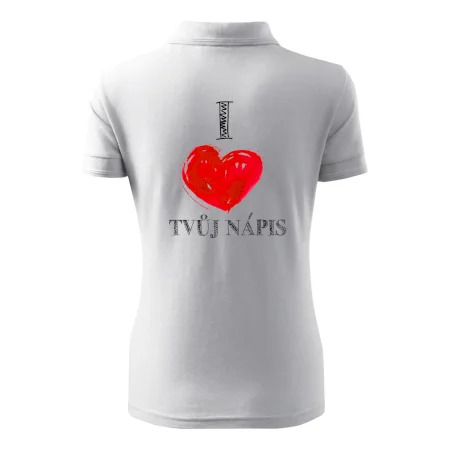 I love malované srdce - vlastní nápis