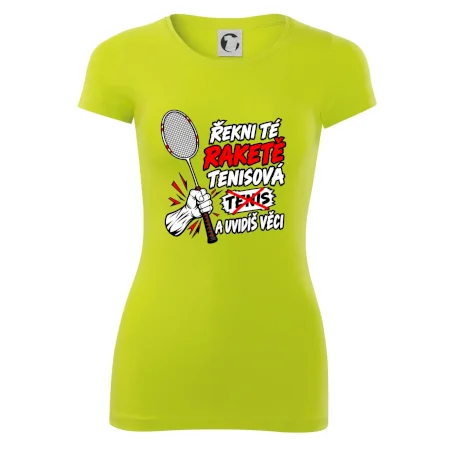 Badmintonová raketa není tenisová