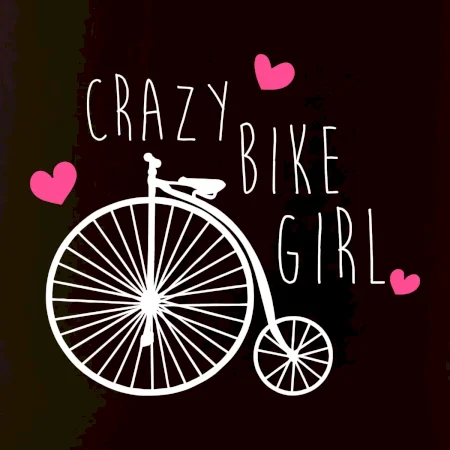 Crazy bike girl