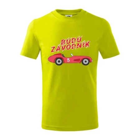 Budu závodník červené staré auto