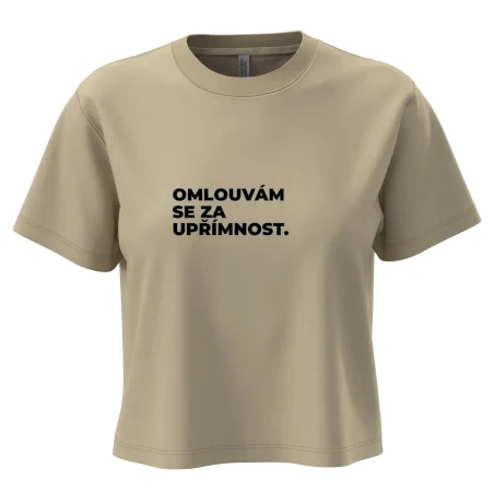 OMLOUVÁM SE ZA UPŘÍMNOST.