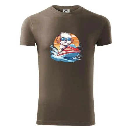 Bišonek na vodním skútru