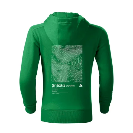 Sněžka - vrstevnice v obdélníku