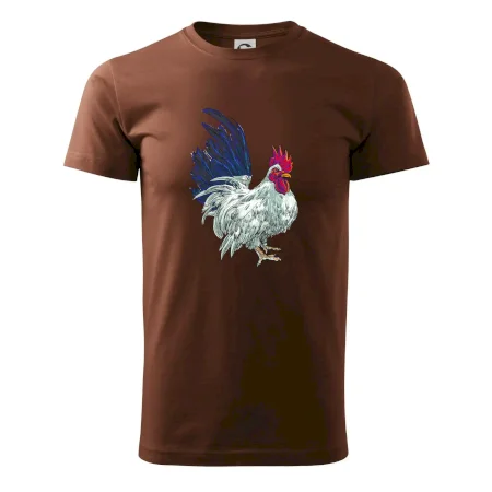 Kohout kreslený bílý