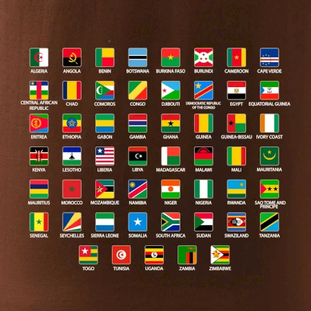 Vlajky států - Afrika