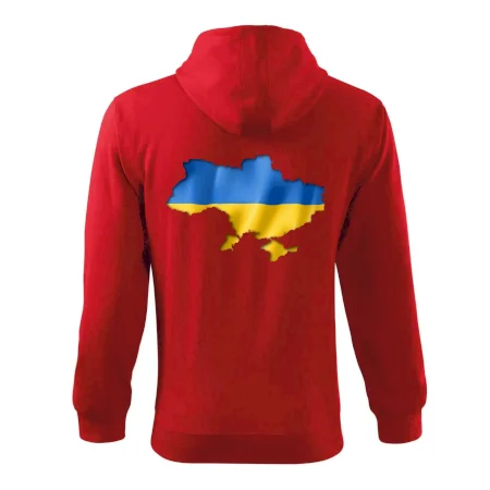 Ukrajina vlajka mapa